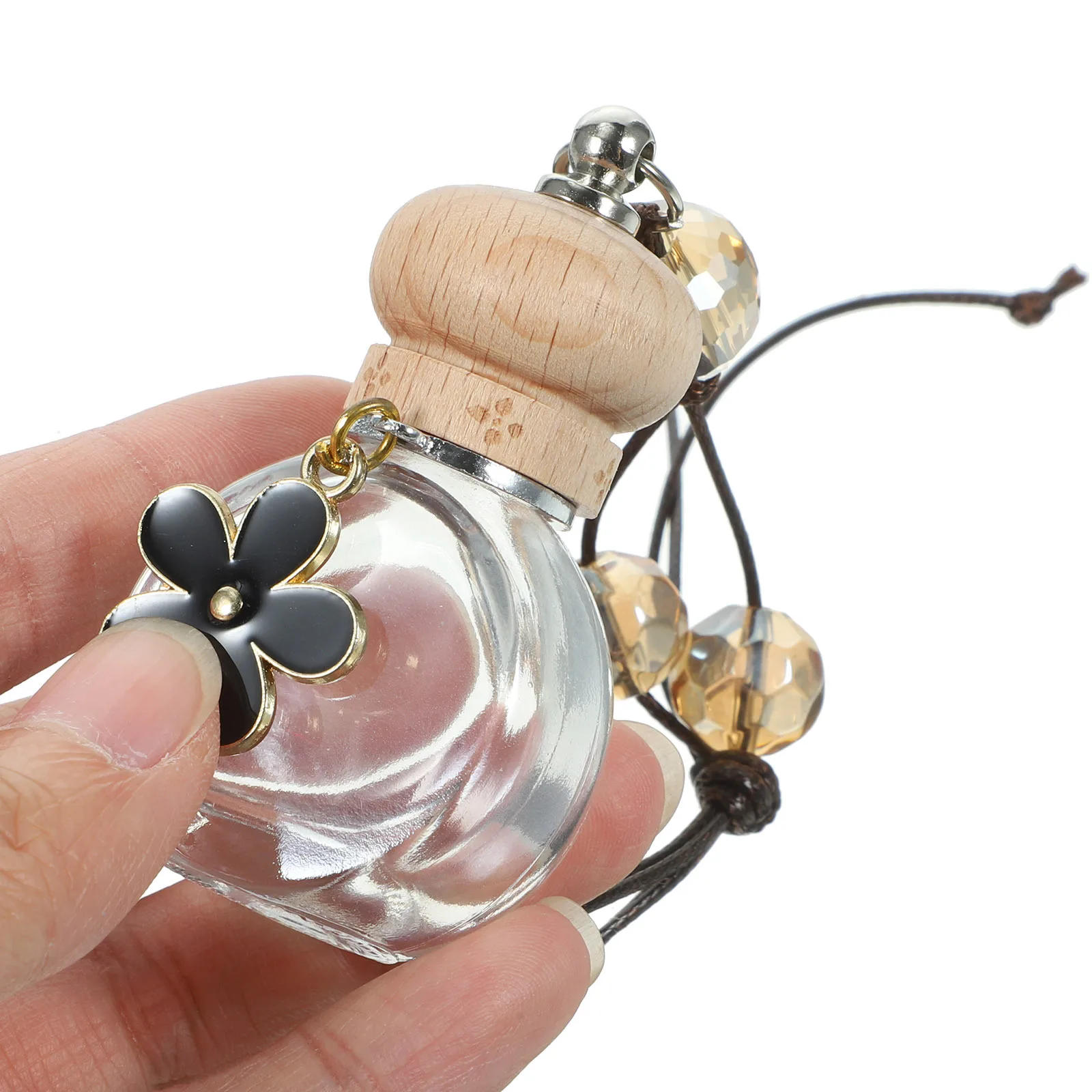 

5pcs Car Perfume Bottles Aroma Diffuser Fresh Fragrance Empty Sub Bottles Decorative Aroma Bottle Pendant For Home Garden Door