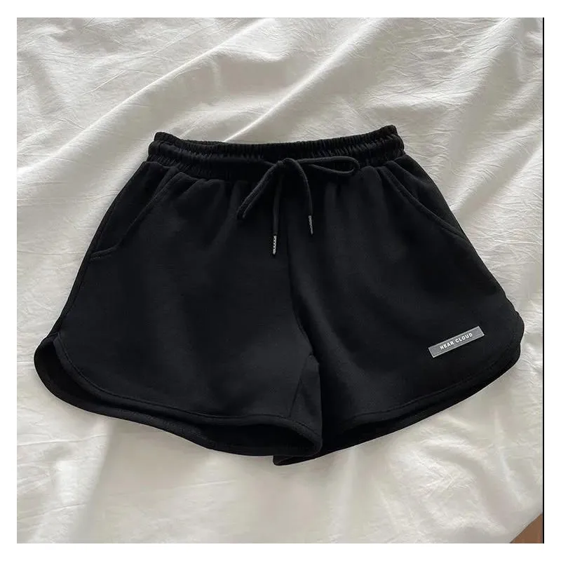 American Style Spicy Girl High Waist Sports Shorts Women Summer Thin New Loose Casual Hot Pants Commute Style Pocket Detail