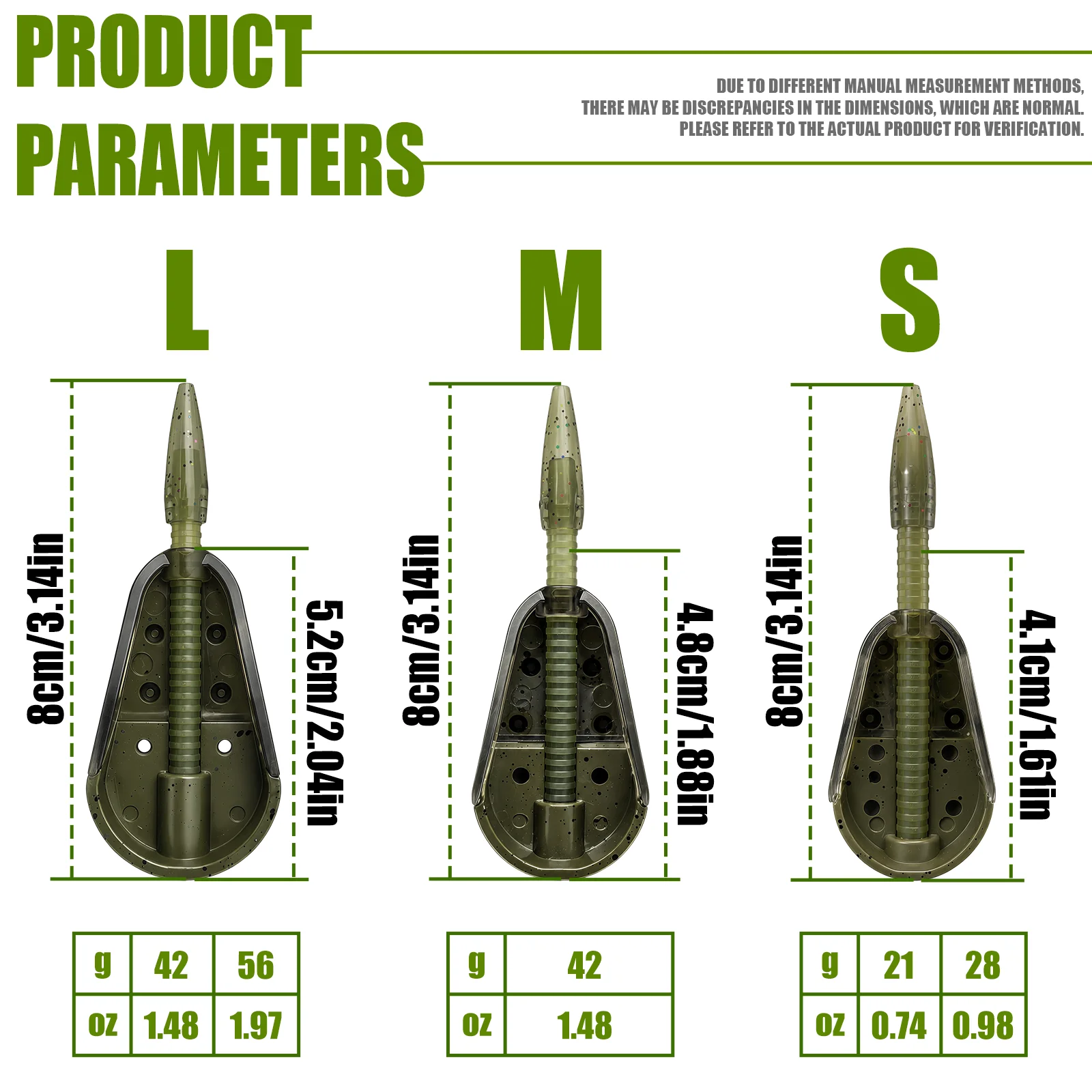 3 Styles Zinc Alloy Heavy Feeder Baskets, Metal Bait Cages for Long-Distance Casting, Carp & Reservoir Fishing Tackle view 2