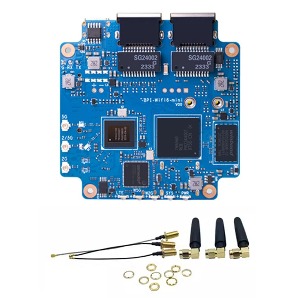 

Hot sale For Banana Pi -WIFI6 Mini Open Source Router TR6560+TR5220 Wifi SOC Dual Core ARM -A9 1.2GHz Smart Router Board
