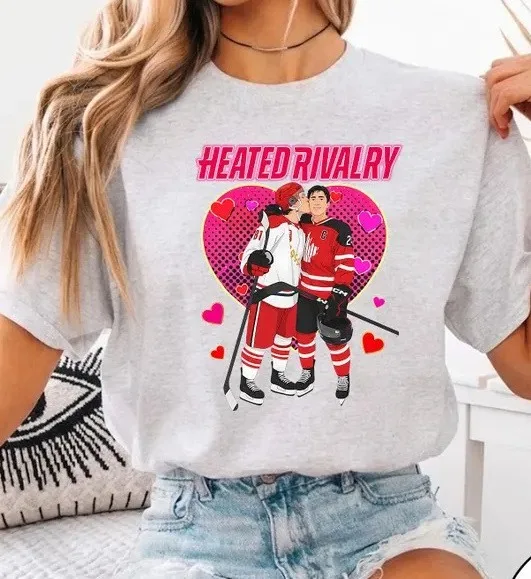 Heated Rivalry Merch Tee T-shirt Merch Men Short Sleeve Tee Unisex Tops Clothes Causal Female Y2K Tops
