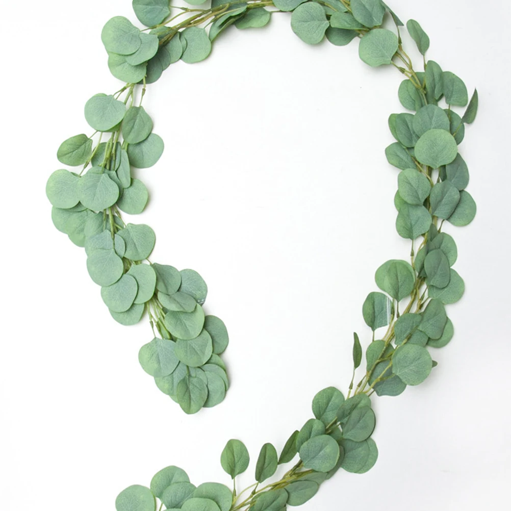 

Simulated Eucalyptus Artificial Greenery Garland Stems Decor Christmas Wreaths Wall Hanging Decoraiton Plant Front Door