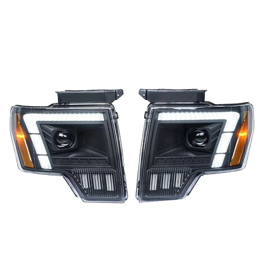 

ATV&UTVFor Ford Raptor F150 2009-2014 Automatic Headlights LED Car Headlight Assembly Upgrade Bi-xenon Projector Lens Tool Acces