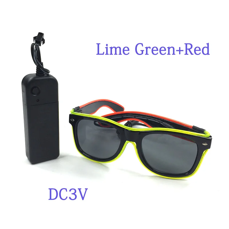 LED-Sonnenbrille, Maskerade, Konzertclub, Rave-Zubehör, leuchtende Sonnenschutzbrille, Cyberpunk-Männerbrille, Damen-LED-Rosa-Brille – Detail 26