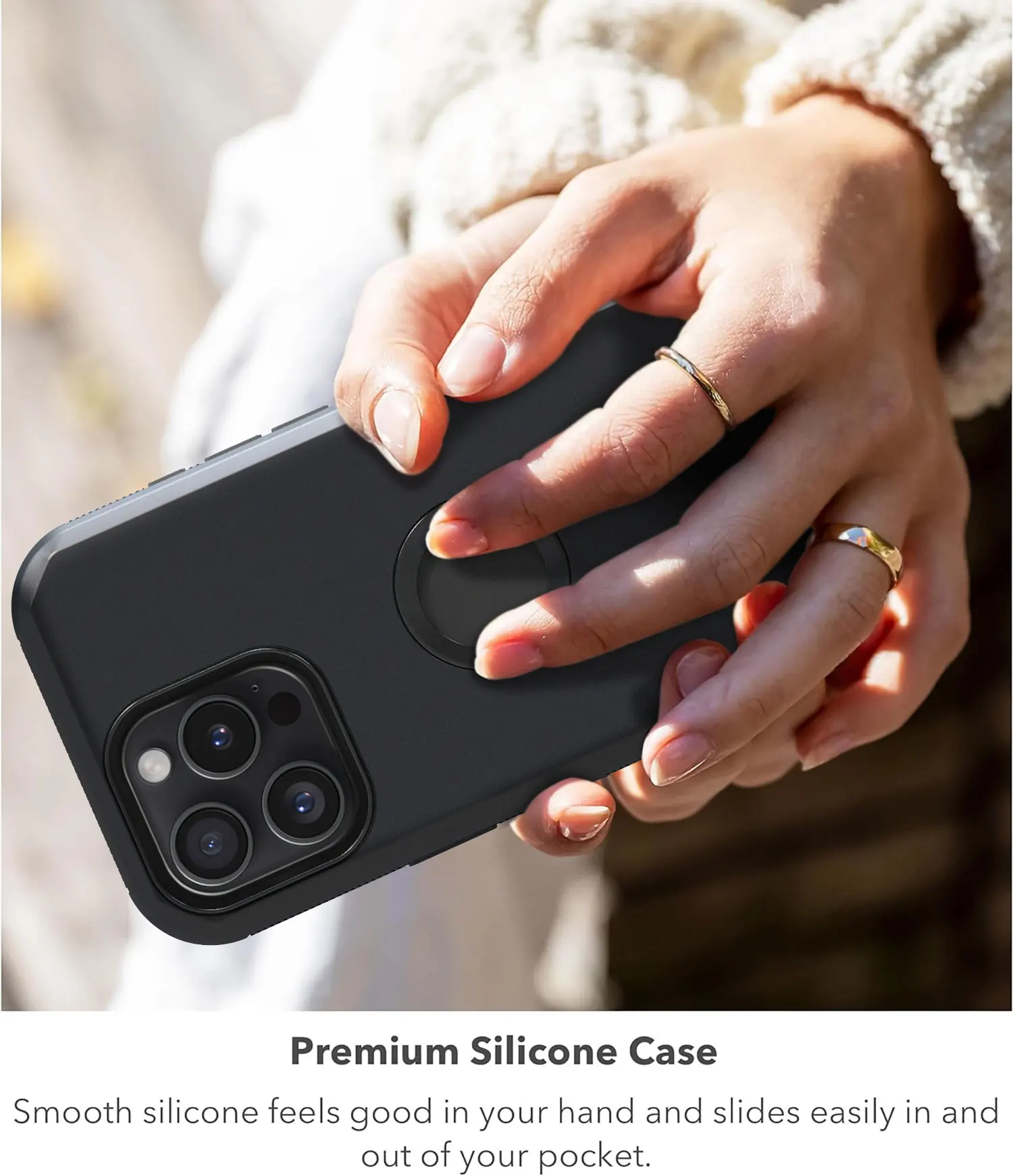 Czarne etui na iPhone'a 16 Pro Max 16 Plus 16 Pro 16 Wytrzymałe, odporne na wstrząsy, twarde, ochronne, wytrzymałe, hybrydowe etui na telefon 3 w 1 warstwy