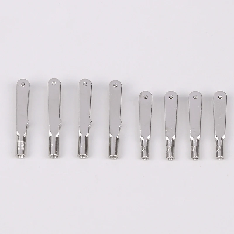 【BS】10 Uds M2/M3 Metal hierro horquilla mandril varilla de tracción conector abrazadera bocina aleación tornillo accesorios Kit para avión modelo de coche