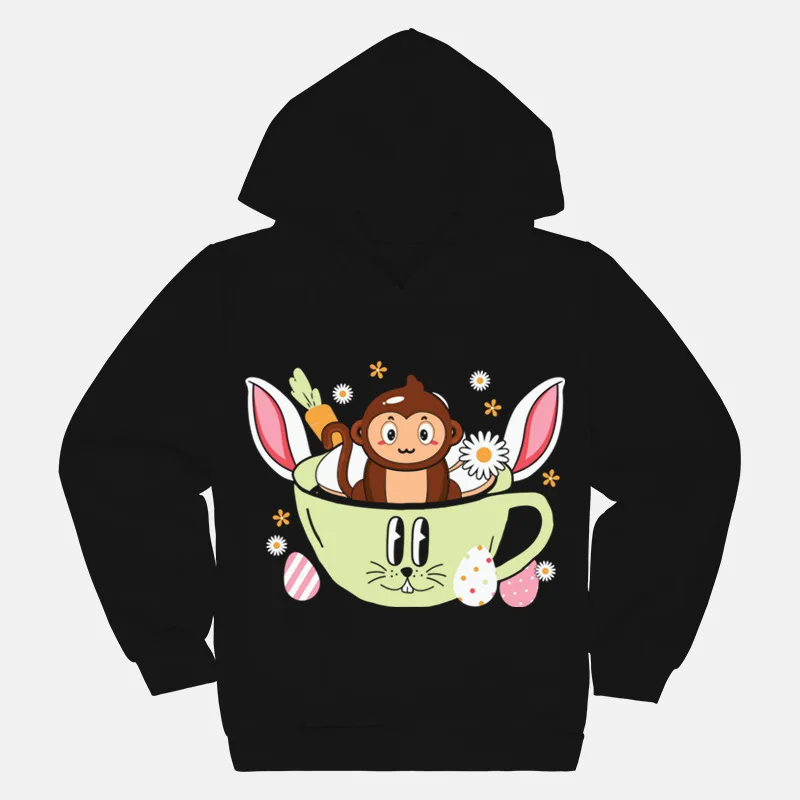 Cartoon Printed Easter Children's Casual Jumper Hoodie Sweater  Sweatshirt  Sweatshirts  Sweaters