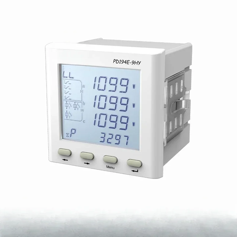 three-phase AC electric liquid crystal multi-function power meter