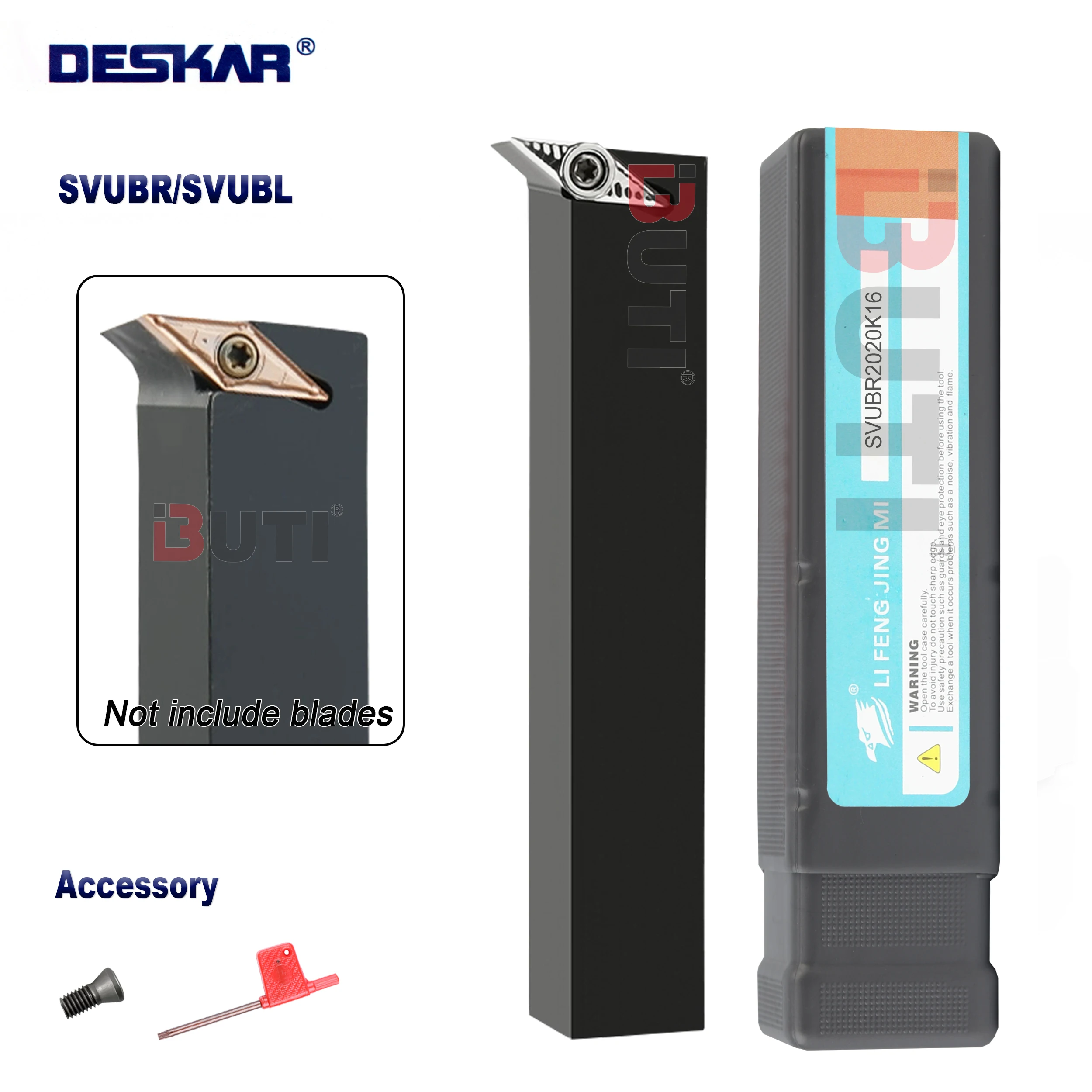 

DESKAR 100% Original Tool Carrier SVUBR/SVUBL1616H11/H16 2020K11/K16 2525M16 CNC Machining Center Turning Tool Tool Parts Cutter