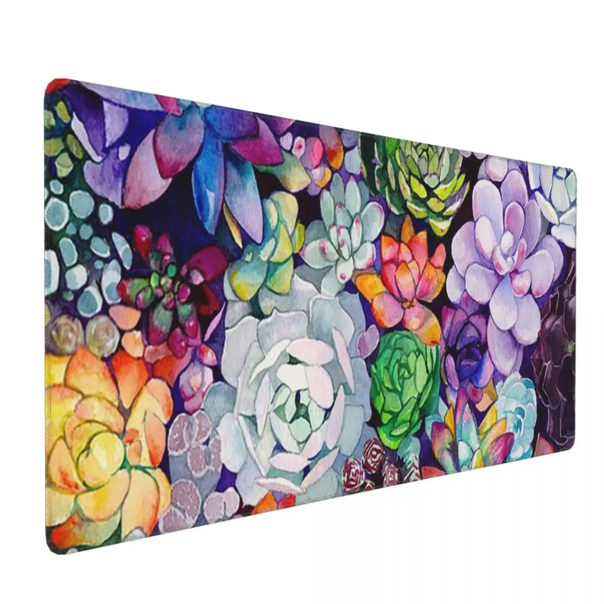 Large Mouse Pad Blooming Succulent Plant Garden Gamer PC Laptop Mats Keyboard Carpet Computer Gaming Office Accessories Desk Mat