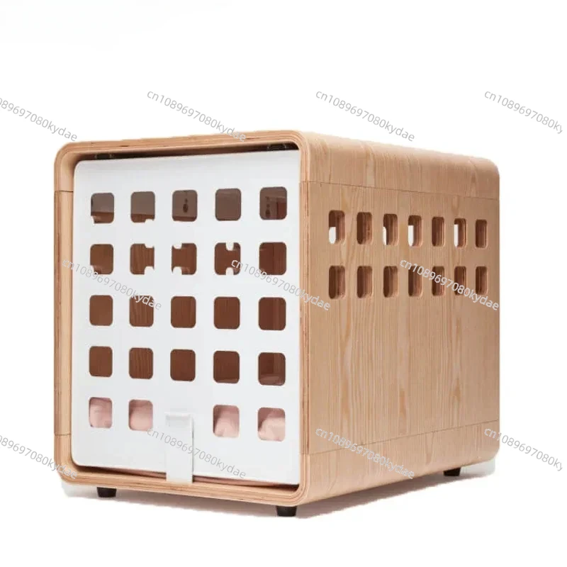 

Pet Cage Soft Dog Sliding Door Furniture Style Wood Wooden Wire Pet Home House Indoor Rustic Kennel Fable Dog Crate