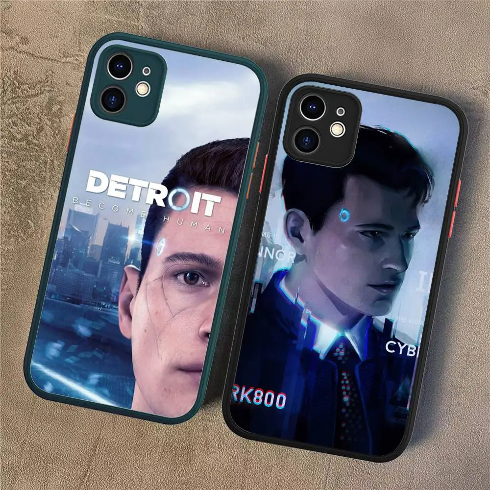 الكلاسيكية RPG لعبة D-Detroit جراب هاتف آيفون 11 12 13 14 15 16 برو زائد X XS ماكس ماتي الوفير غطاء مقاوم للصدمات