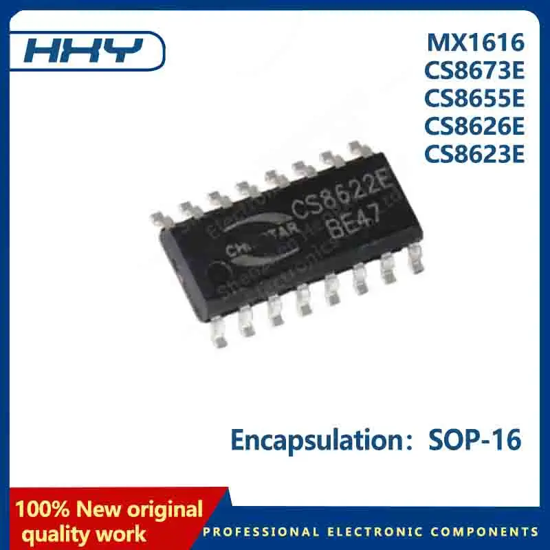 5Pcs/Lot 100% New CS8623E CS8626E CS8655E CS8673E CS8673 MX1616 CS8622E CS86552E SOP-16 IC audio power amplifier In Stock