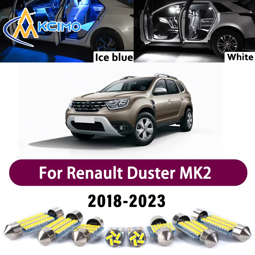 

Premium LED Interior Lighting Kit for Renault Duster MK2 2018-2023 2019 High-Quality Error-Free Dome Map Trunk Auto Lamps