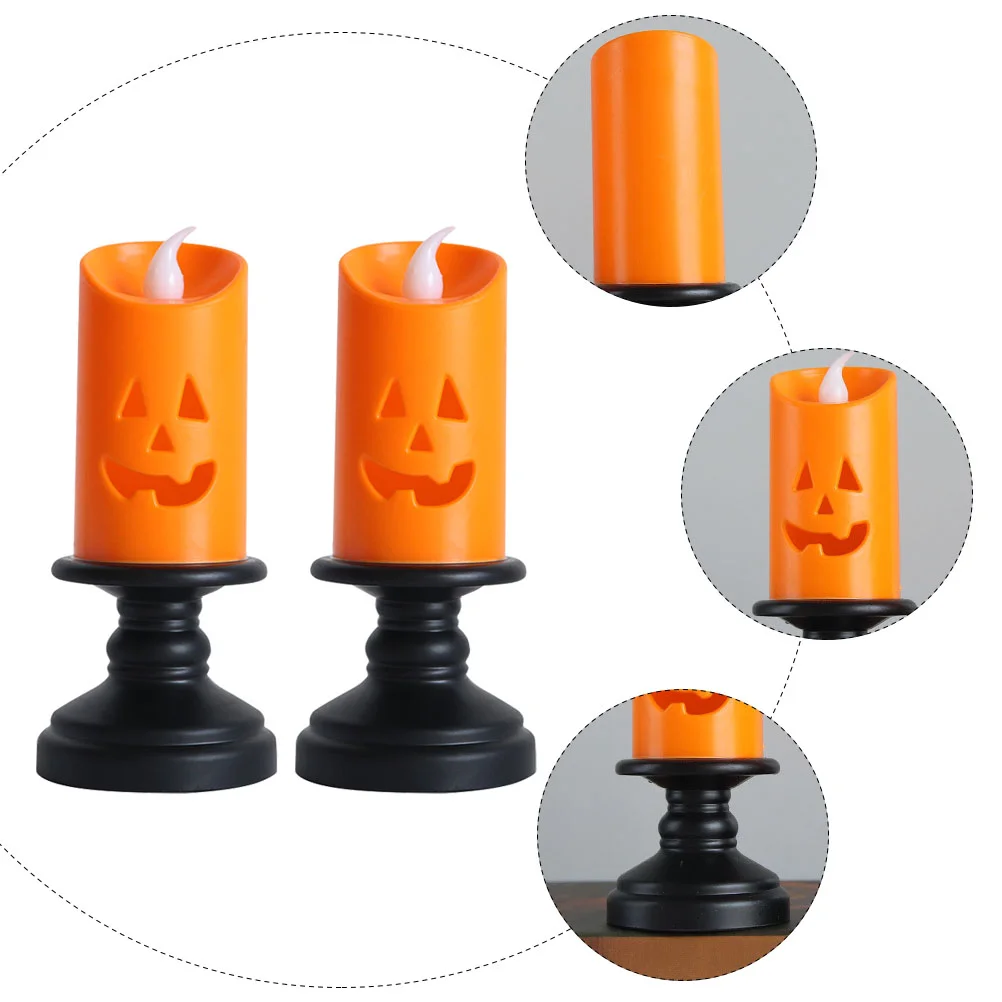 3 Pcs Light Festival Lamp Halloween Night Lamps Lanterns Decor Party Props Supplies Flashing Shaped LED