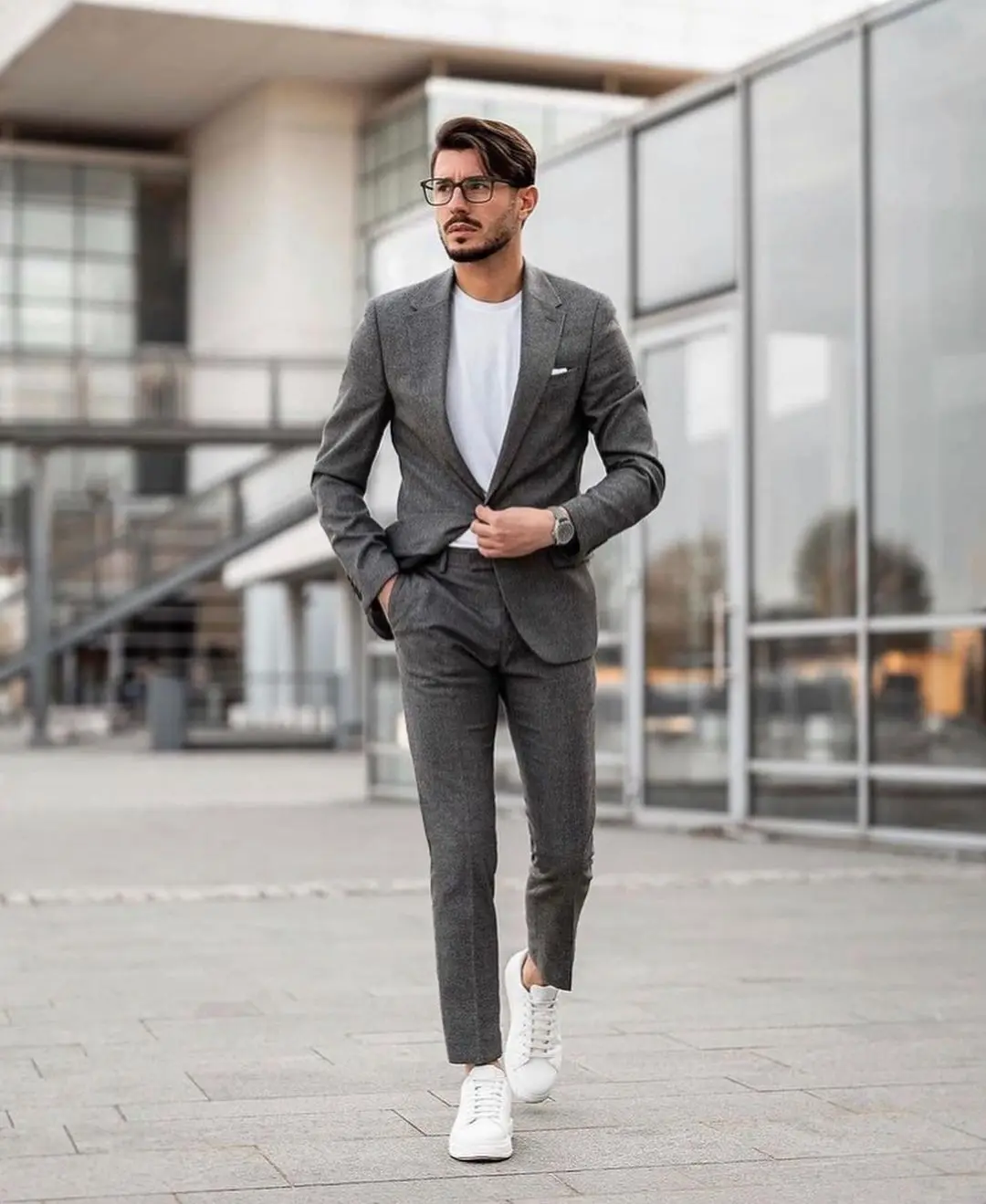 

Men Suits 2 Pieces Formal Lapel Summer Jacket Wedding Suits Tuxedos Groomsmen ( Blazer+Pants) Fashion Prom Slim Gray Business