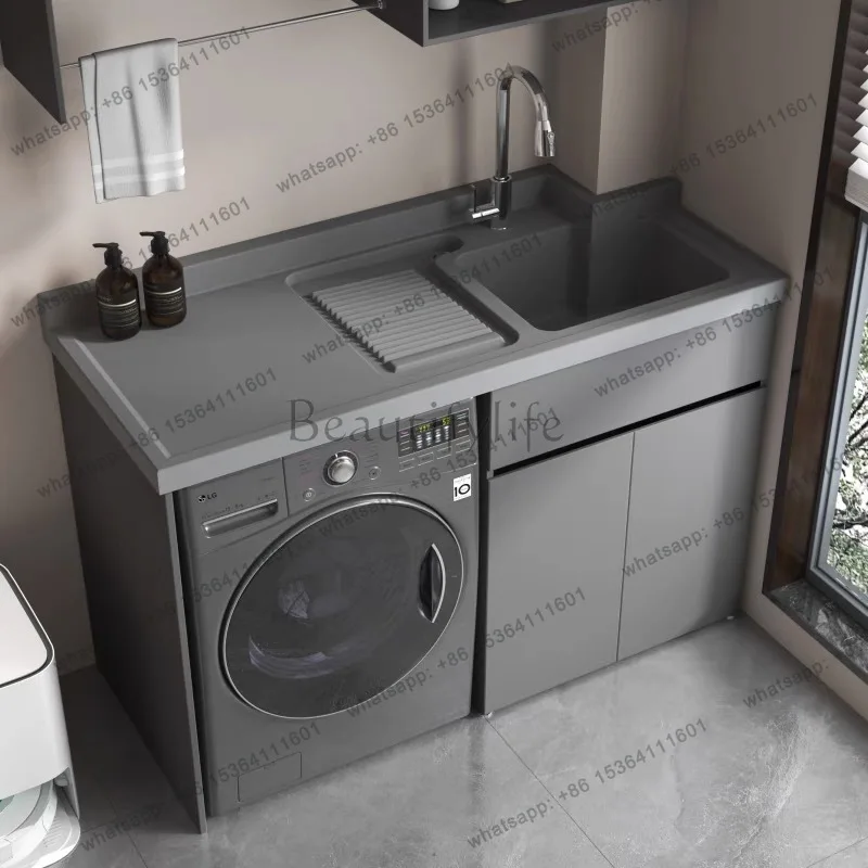 Balcony washing machine integrated sink basin combination drum significant other