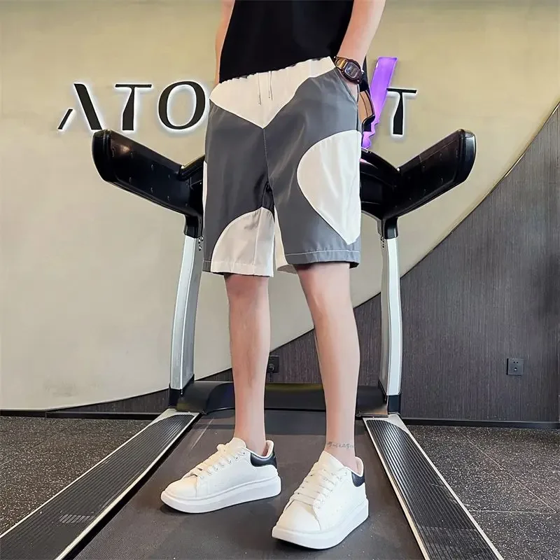 

Пляжные мужские короткие брюки с карманами на шнурке, белая доска, новинка в стиле Xl, модные мужские шорты небольшого размера с персонализированным логотипом