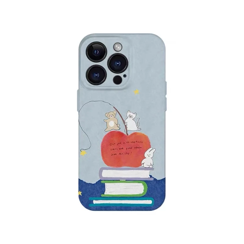 

Blue Star Dream Catcher Rabbit Case for IPHONE 17 16 ProMax 15 14 Plus 13 12 MINI 11 PRO 16Plus XR XS MAX Acrylic Phone Cover