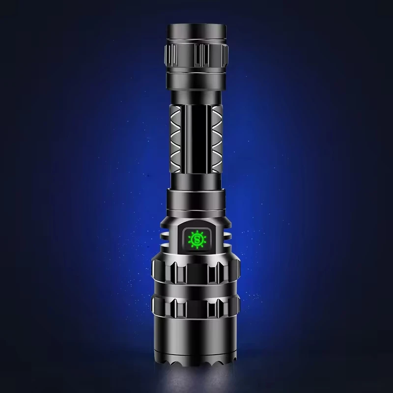 High Lums Professional High Power LED Flashlight Tactical Scout Torch Lights L2 Rechargeable Waterproof Fishinglights Hunting