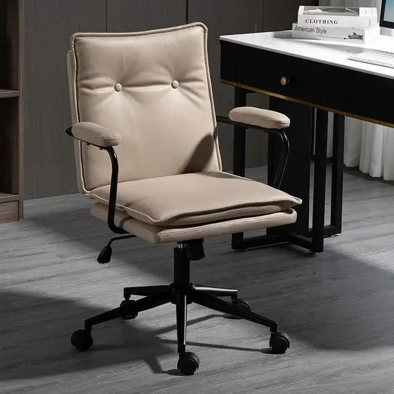 

Study Ergonomic Office Swivel Chair Mobile Chair Designer Armchair Comfy Kneeling Lazy Rolling Sillas De Oficina Salon Furniture
