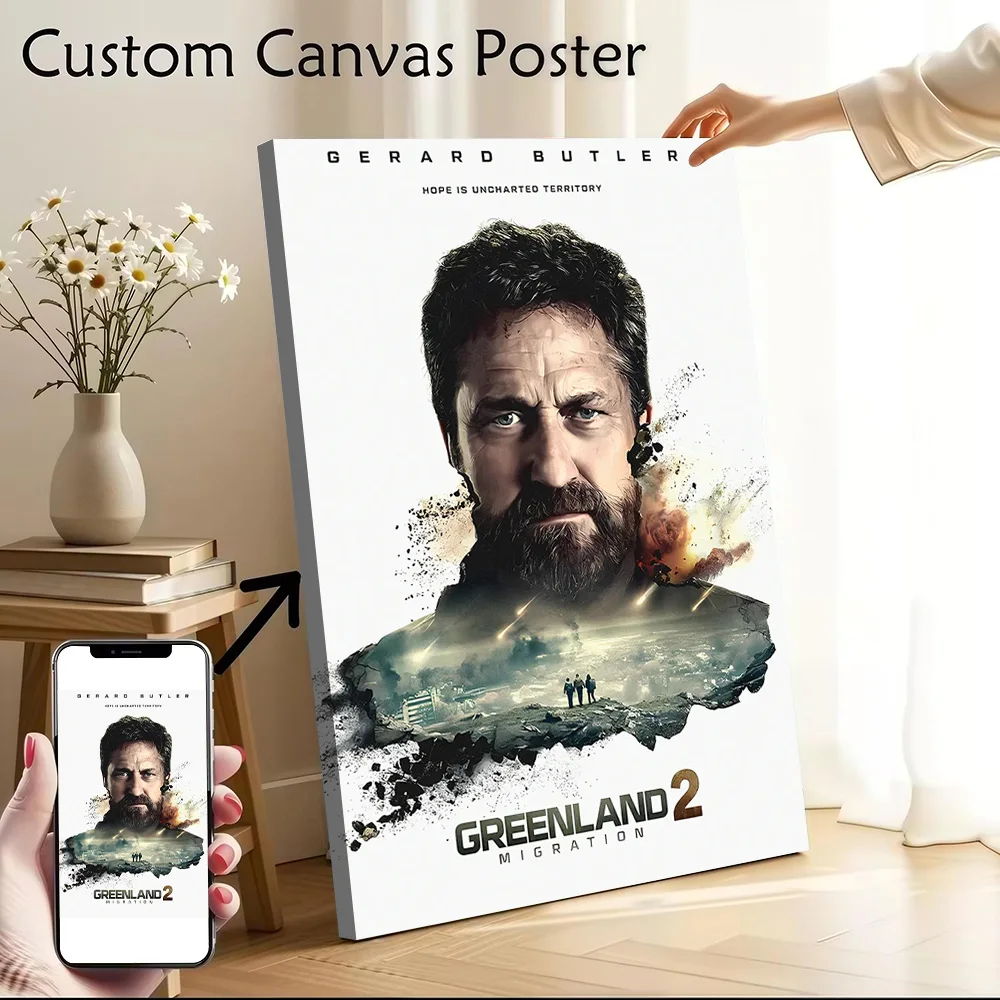 Greenland 2: Migration Movie Poster Canvas Wall Art Personalized Print Modern Painting Perfect Gift for Home and Decoration Room