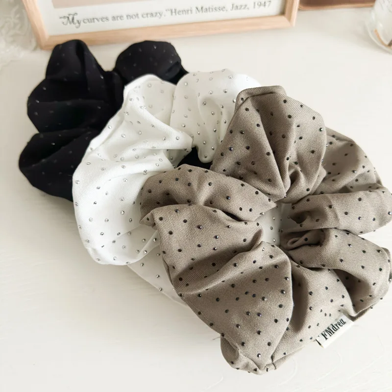 Simple Style Full Of Stars Exquisite Dots Elastic Scrunchie Head Rope For Woman Girls Gentle Temperament Ponytail Scrunchie