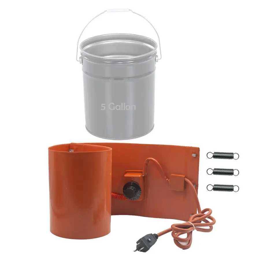 

Лента для нагрева барабана на 55 галлонов для суставов, усилителя медовых барабанов, ведра для воды 120 В, 800 Вт, 1200 Вт, с поворотным регулятором температуры 86F