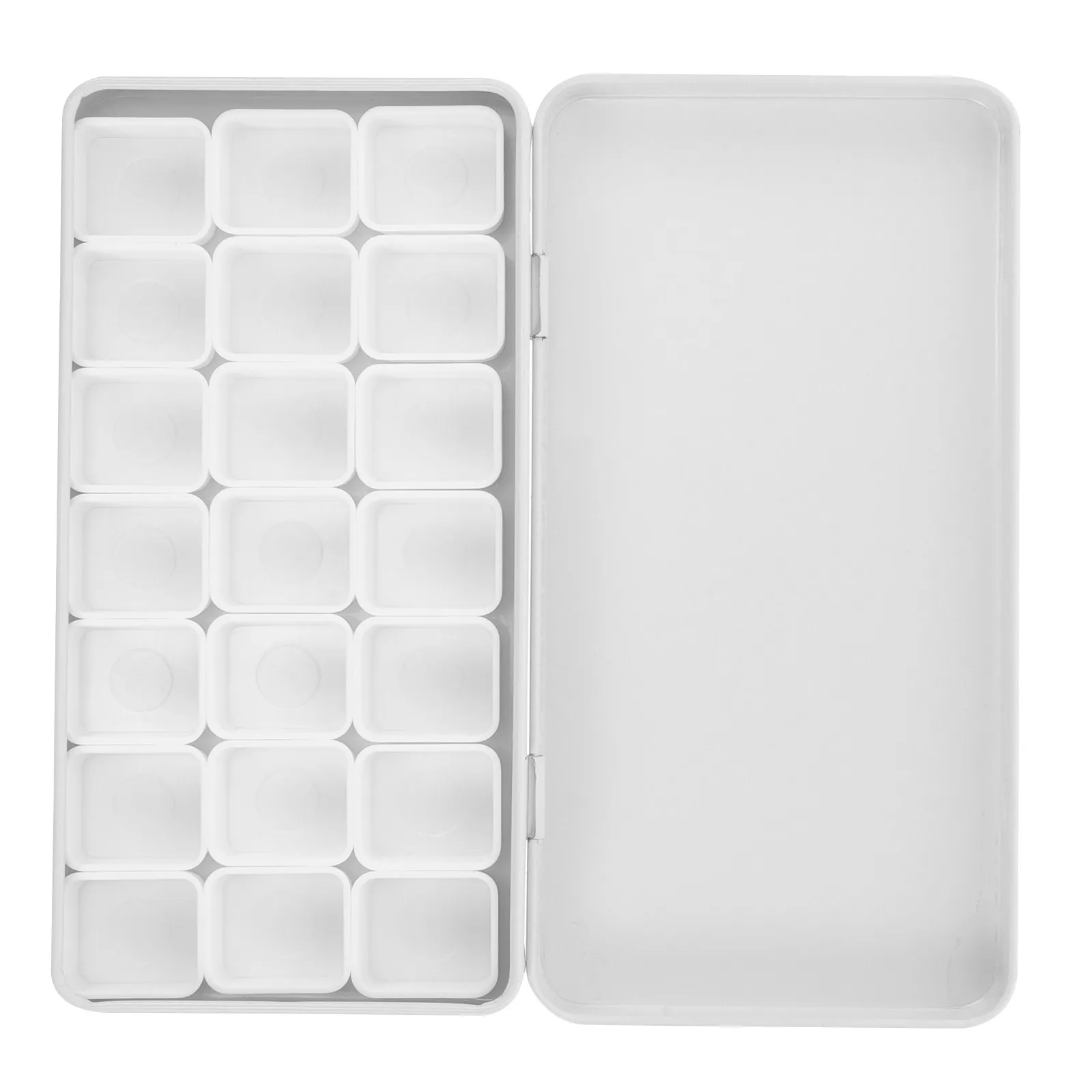1Set Watercolor Pigment Holder Metal Paint Box Sturdy Iron Storage for Artists Students Coloring Palette Mixing Organizer