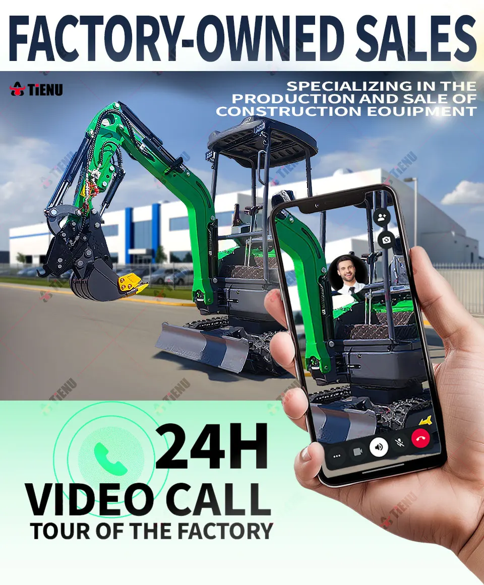 حفارة صغيرة محرك كوبوتا EURO 5 محرك ديزل حفارة زاحفة تسليم سريع صفر الذيل سوينغ حفارة مدمجة مع كابينة التيار المتناوب