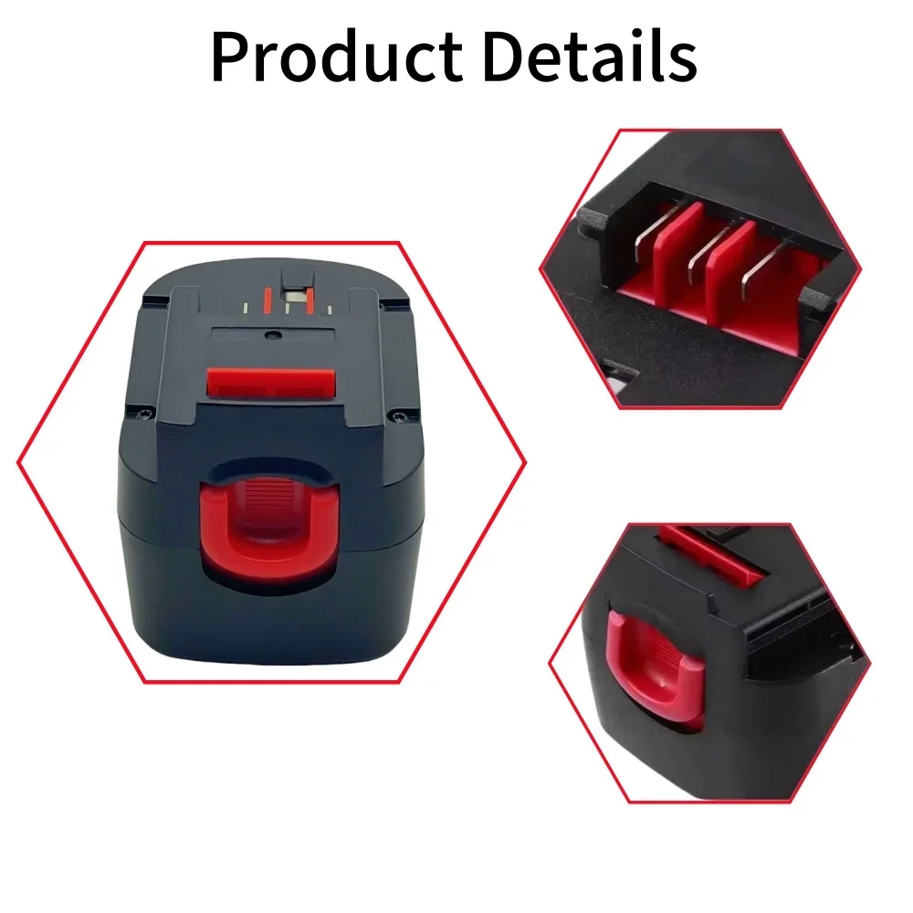 Per Black & Decker 12V 4000/5000/6000mAh Ni-MH Utensili da trapano Batteria A12 A12EX FSB12 FS120B A1712 HP HP12 Batteria ricaricabile