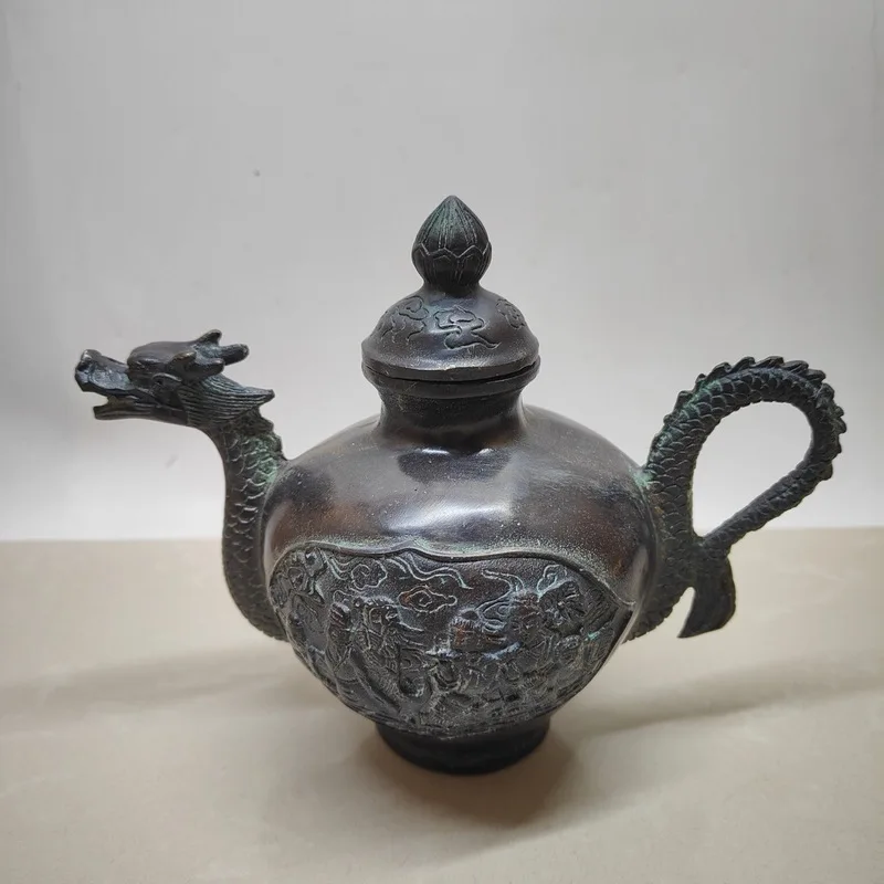 vessels, , water , teapots, dragon-spout bronze kettles, wine pots, decorative gifts, antique collectib