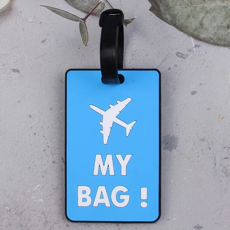 1pc PVC Weiche Gummi Gepäck Tag Kreative Koffer Mode Stil Silikon Tragbare Reise Halter Reise Zubehör Gepäck Tags – Detail 11