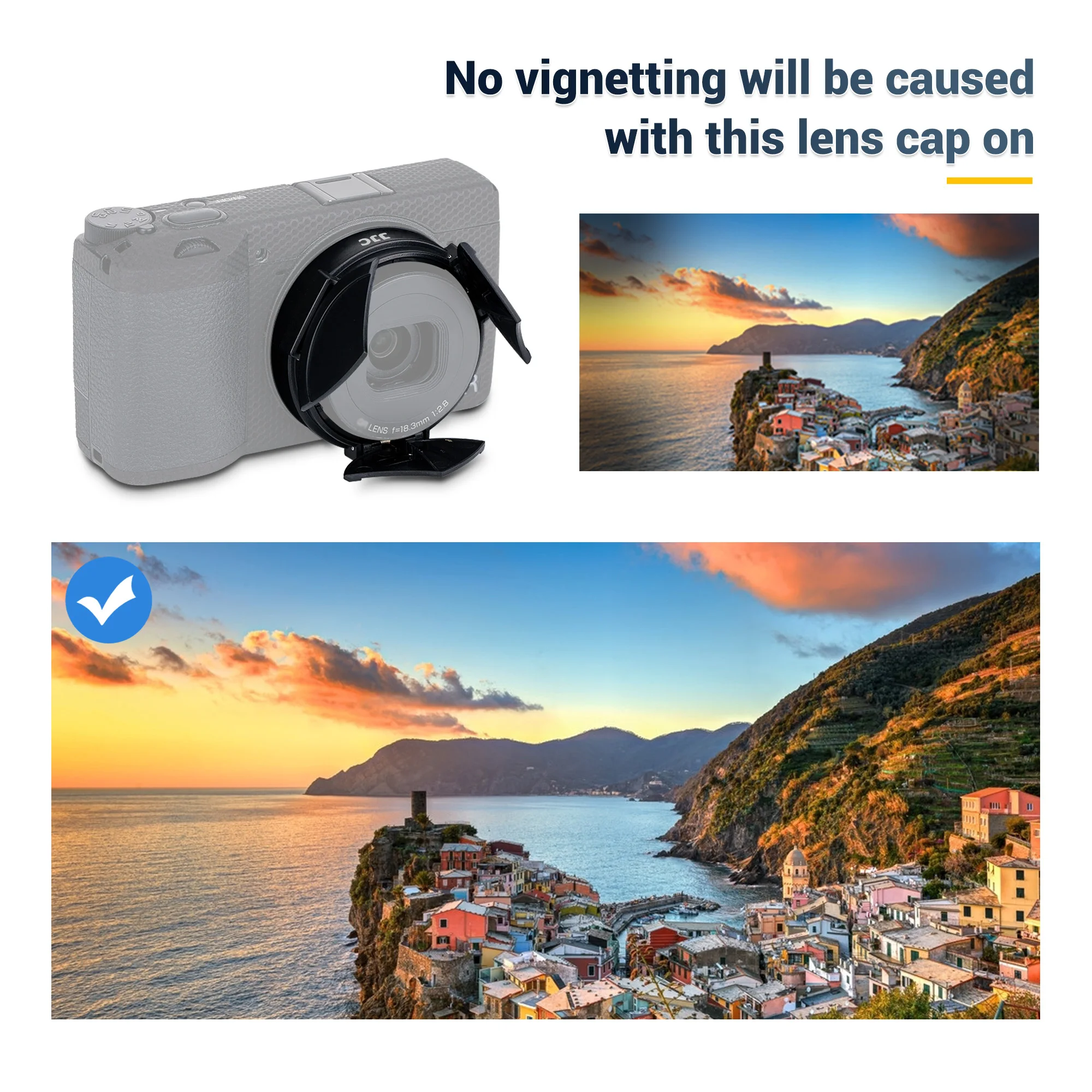 Zestaw akcesoriów JJC do Ricoh GR IV HDF GRIV GR4 Monochrome: Osłona obiektywu, filtr UV, folia ochronna na ekran, uchwyt na palec (Thumbs Up Grip) do Ricoh GR IV — zdjęcie produktu 3