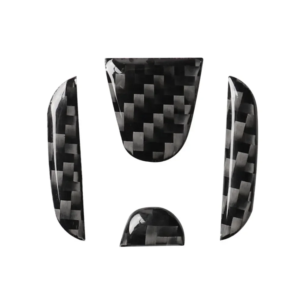 Carbonfaser-Aufkleber, Logo für das Lenkrad, Schutz- und Dekorationsartikel für das Innenraumdesign von Honda Civic, DIO, CR-V, Fit, Accord und Odyssey. – Detail 3
