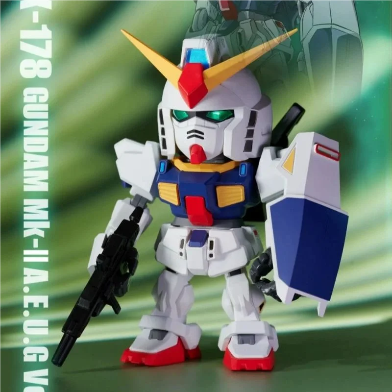 Originele Bandai QMSV Mini Z Gundam & Gundam Mk-II Serie Z Gundam Model Blind Box Speelgoed Collectible Trendy Mystery Box Geschenken