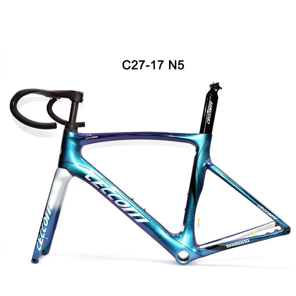 

Race Frame Full Hidden Cable Carbon Frame T47 Bottom Bracket Road Bike Frame 160mm Disc Brake Frame Bicycle Frameset Handlebar