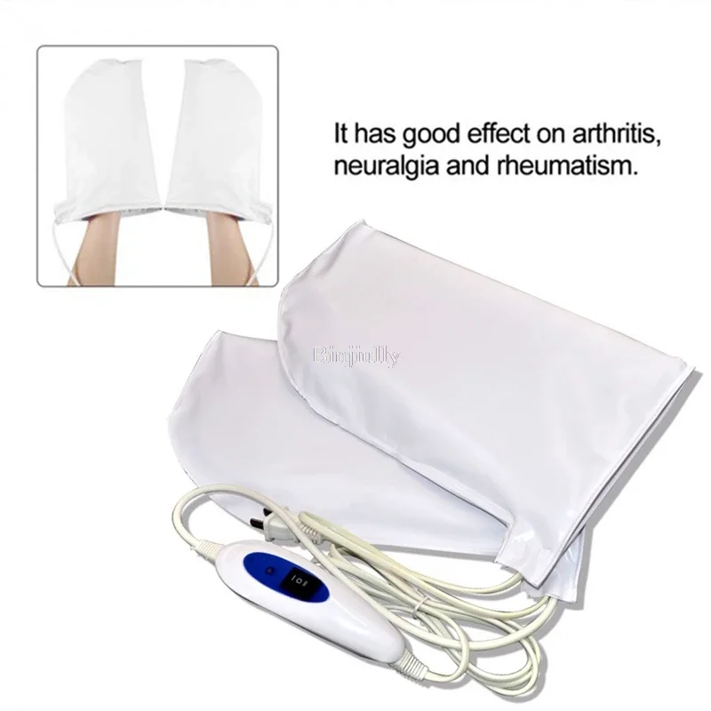 Massage Far Infrared Treatment Mittens Heated Mitts For Paraffin Wax Therapy Warm Hand Care Arthritis fast shipping