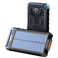 Solar Power Bank 20000mAh Portable Charging Poverbank Mobile Phone External Battery Charger Powerbank 20000 mAh for Xiaomi Mi