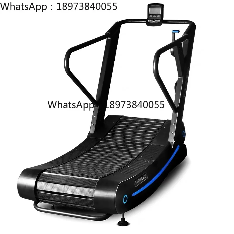 Cinta de correr sin alimentación para gimnasio, cintas de correr sin potencia curvadas, silenciosas, comerciales, para el hogar, resistencia ajustable