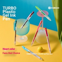KACO Colored Gel Pen Double Refills Set DuraBall Nib Multi-color Waterproof Pigment Ink Visibility Handbook Pens Pretty Gadgets