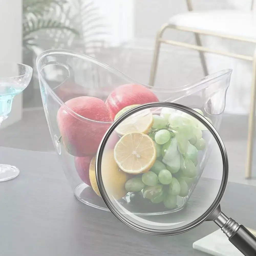 

Drink Bucket 3.5Liter Ice Cube Container with Handle Drink Cooler for Drinks and Parties