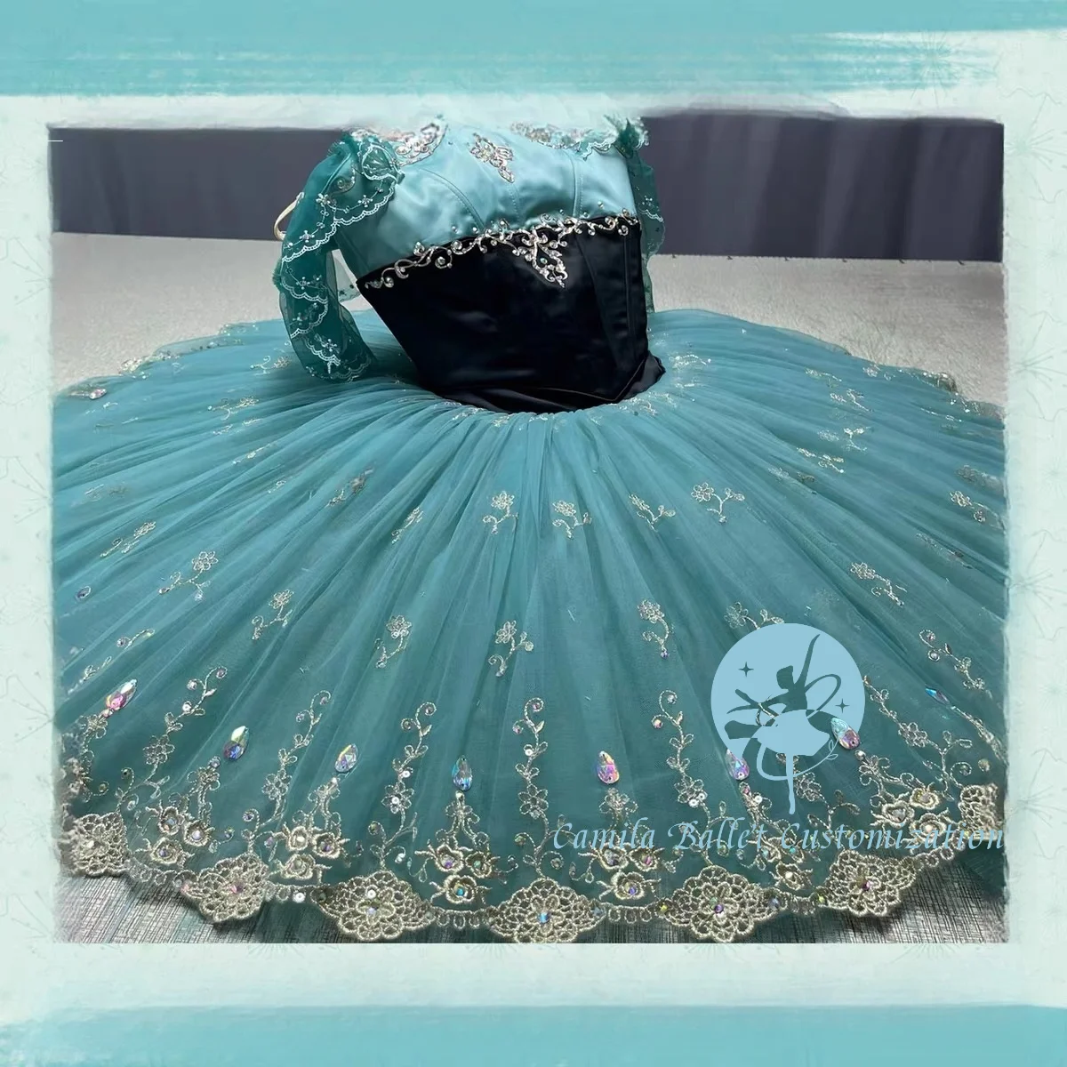 

Высококачественная новая темно-зеленая юбка-пачка Esmilada Candy Fairy Ballet Competition Show для взрослых и детей