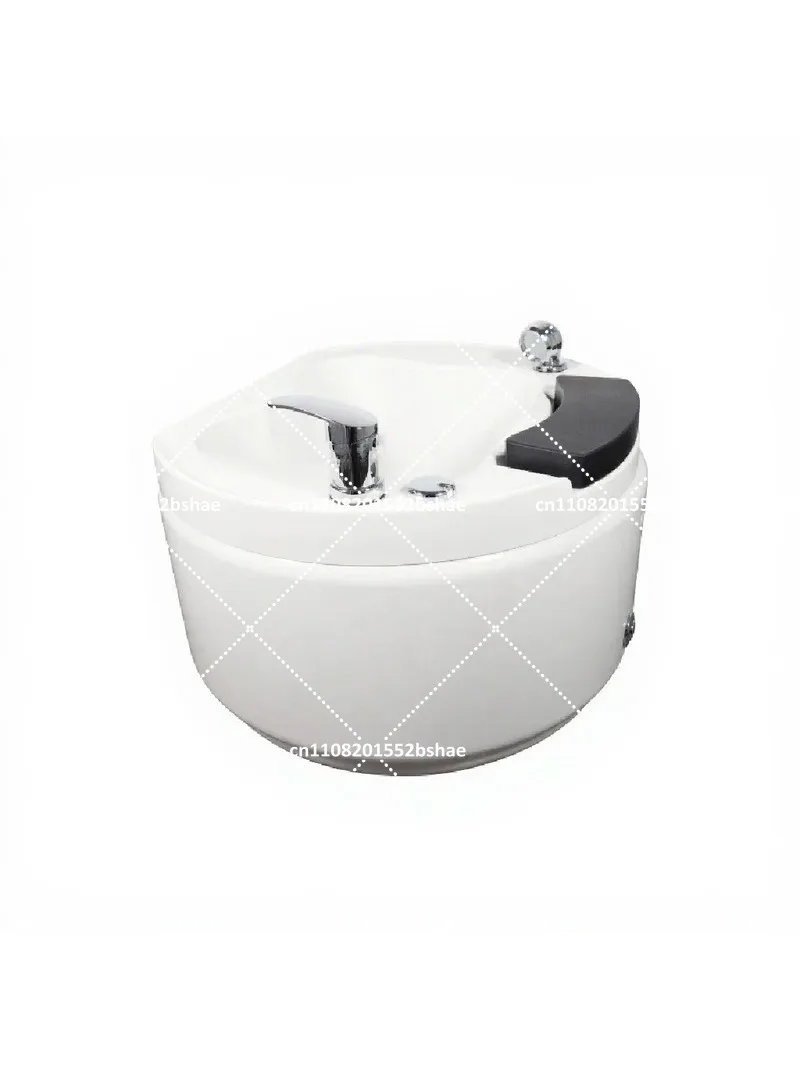 Acrylic Foot Basin with Colorful Lights, Ceramic Foot Bath for Spa Hotel, Commercial Foot Therapy Basin