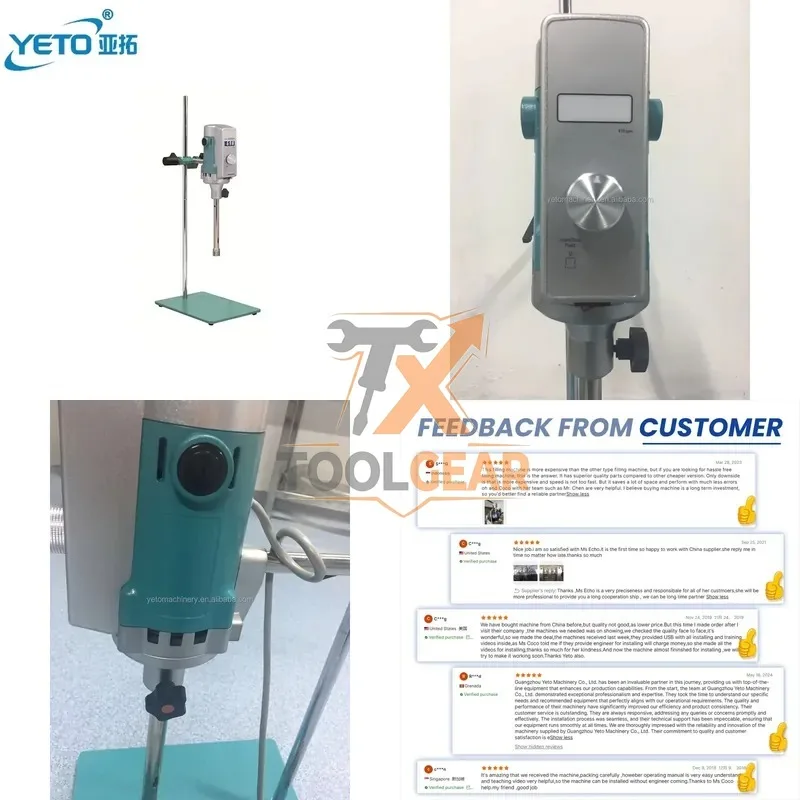 2026hotsale* Professional Laboratory Equipment SS316 Cosmetics High Shear Small Homogenizer Disperser Mixer Motor Milling