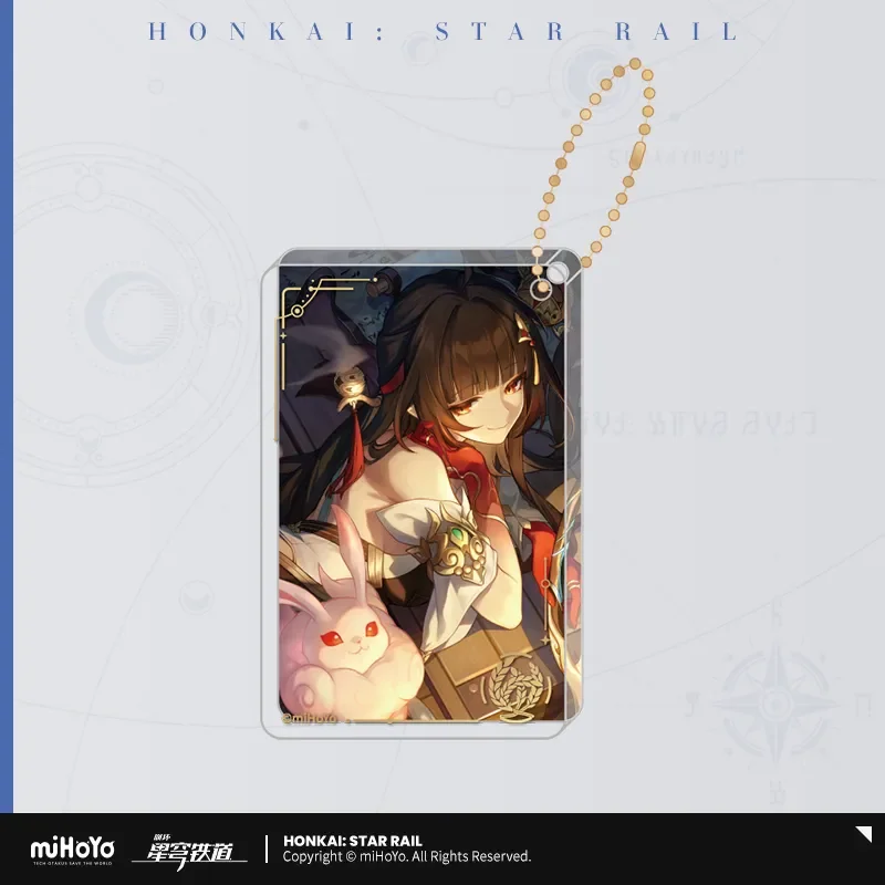 Sunsyea Honkai Star Rail Official Merch miHoYo Original Authentic Light Cone Series Thick Acrylic Pendant Keychain