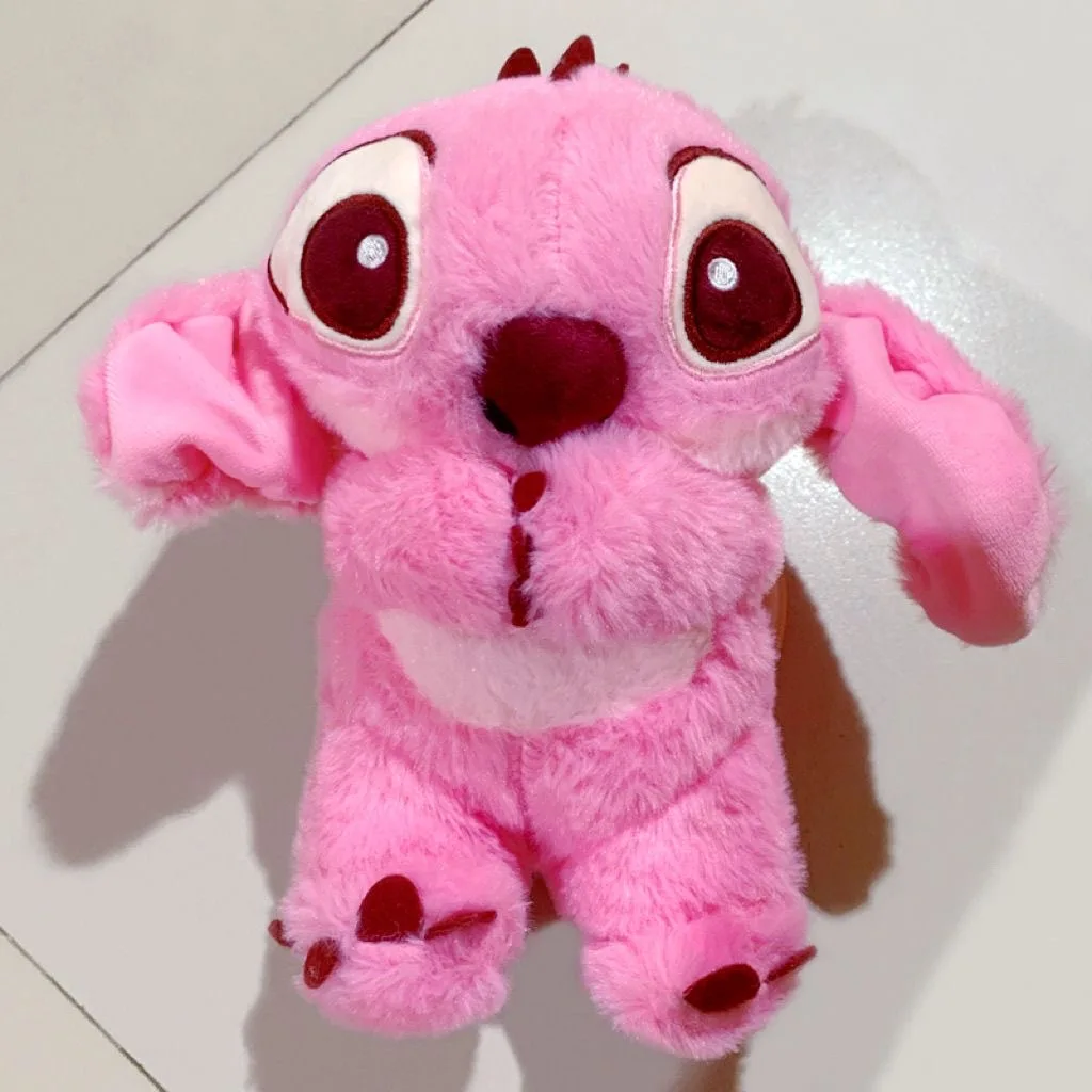 2025 جديد ليلو وستيتش أفخم دمية التنفس الطفل Peluche Kawaii تهدئة لعبة أنيمي الطفل الموسيقى ضوء النوم اللعب الوردي غرزة هدايا الاطفال #3