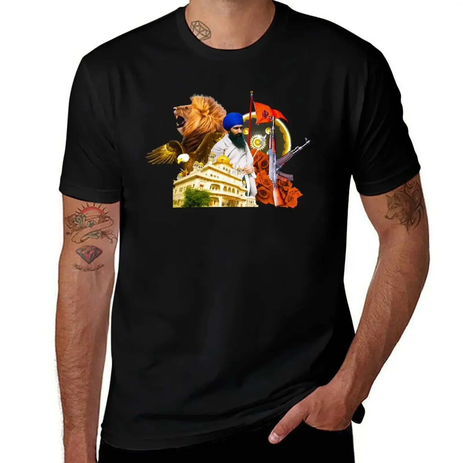 

Sant Jarnail Singh Bhindranwale T-Shirt vintage t shirts anime figures street wear black t-shirts for men