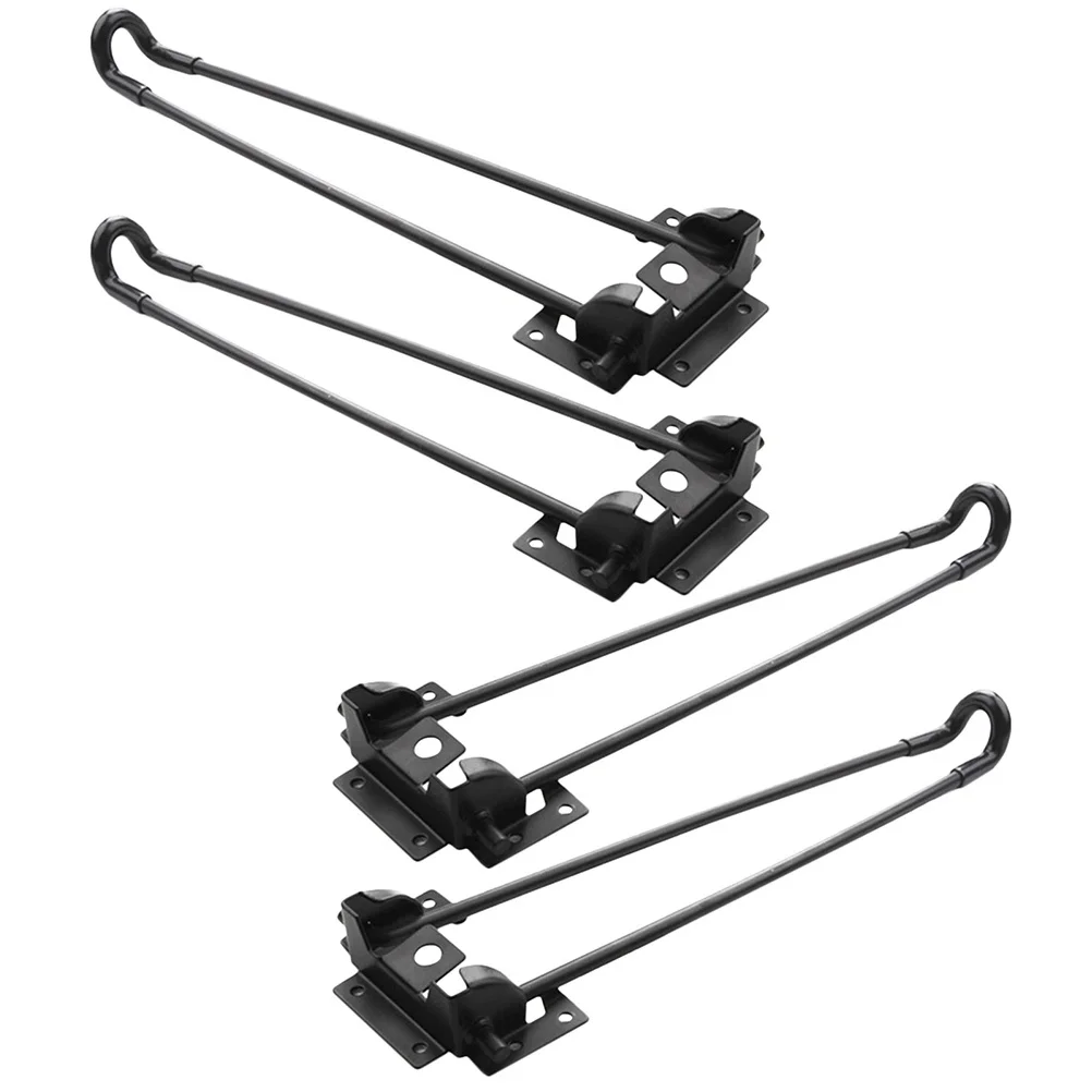 4 Buah Kaki Meja Lipat Logam Model Jepit Rambut, Penyangga Besi Kuat untuk Meja Kopi, Nakas, Meja Kerja, Perbaikan Furnitur