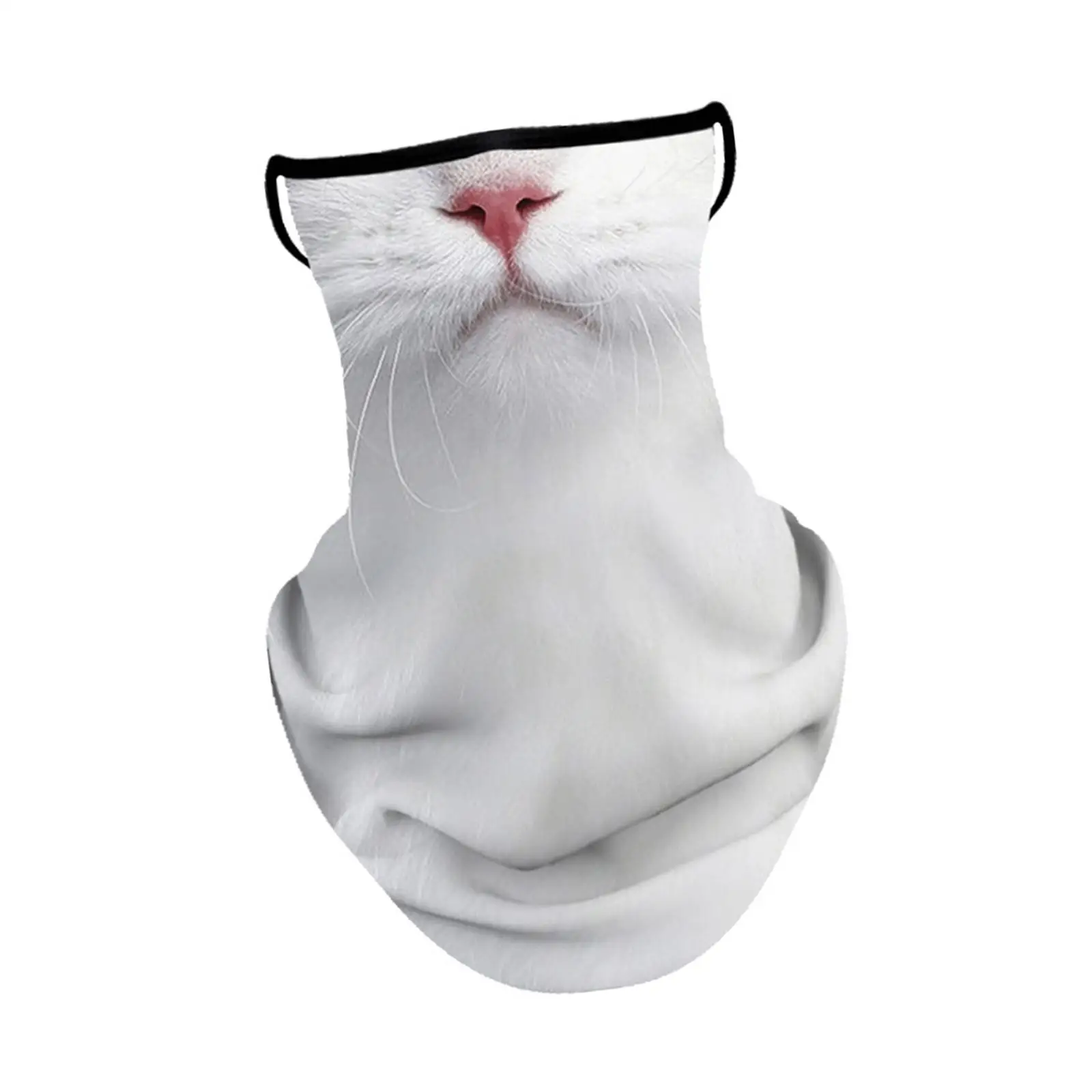 Bandana Scarf Face Cover with Ear Hanging 9.4x13.4inch Kitten Pattern Windproof for Adult and Teenager Comfortable Lightweight